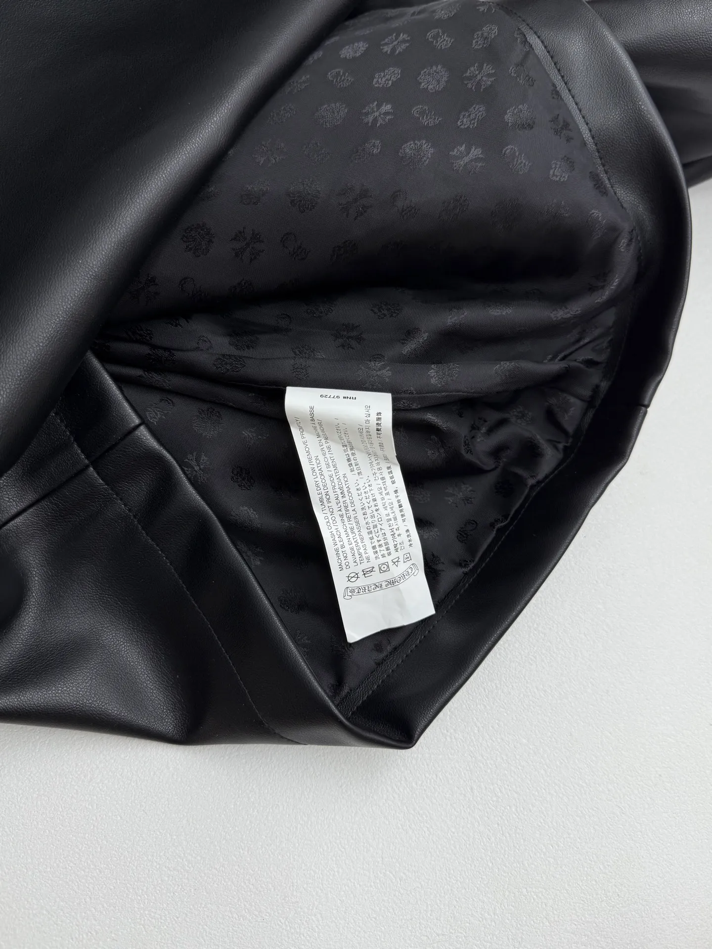P580 Chrome Hearts Chrome Hearts Cross Leather Jacket S/M/L/XL